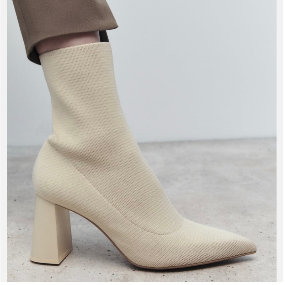 Zara fabric sock boots